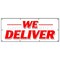Signmission WE DELIVER BANNER SIGN pizza chinese sandwiches hoagie hero food free B-96 We Deliver - alternate 1